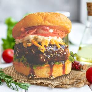 Korean Barbeque Classic Veg Patty Burger