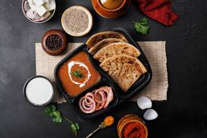 Paneer Pyaaz Paratha With Dal Makhani Combo
