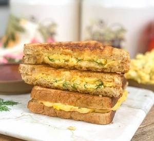 Egg Bhurjee Cheese Sandwich