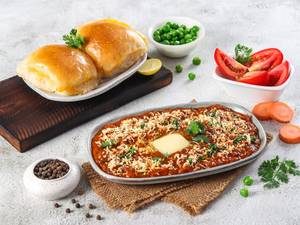Jain Cheese Pav Bhaji