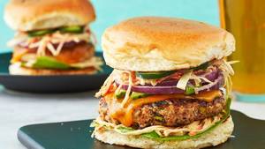 Chicken Stuffed Burger