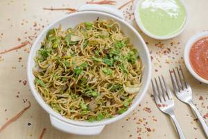 Chilli Garlic Chowmein With Singapore Fried Rice