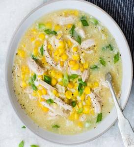 Sweet Corn Chicken Soup [p]