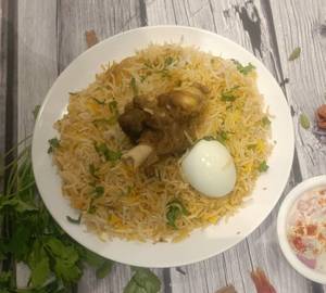 Mutton Biryani With Raita