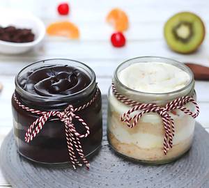 Fruit And Chocolate Jar Cake 2 Piece