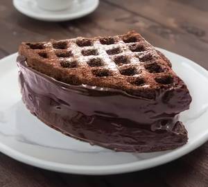 Dark chocolate waffle