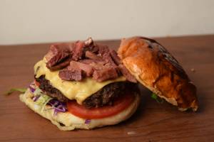 Cured Beef Tongue Burger