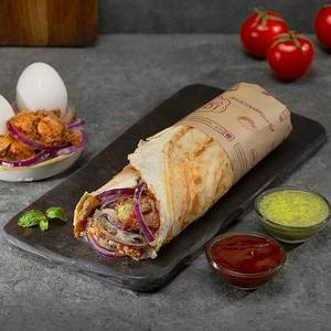 Chicken Double Egg Keema Roll [chef Special]