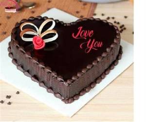 Eggless Chocolate Heart Shape Cake