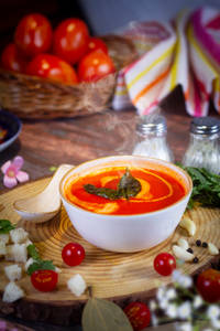 Cream of tomato soup