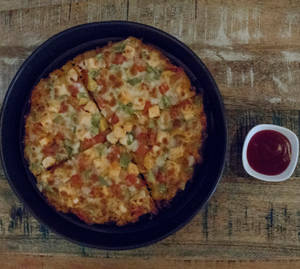 7" Small Barbecue Paneer Pizza