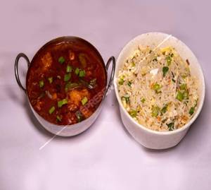 Chicken Fried Rice + Chilli Chicken