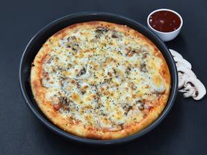 Mushroom Cheese Mania  Pizza
