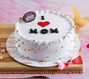 Mother's Day Special I Love You Mom Vanilla Cake [500 Grams]