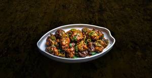 Mushroom Chilli Dry ( Serves 2)
