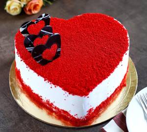 Anniversary Heart Redvelvet Cake [500gms]                                              