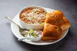 Cheese pav bhaji