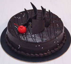 Chocolate nougat toffee cake