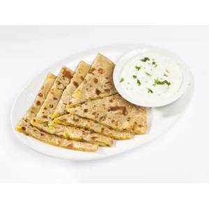 Stuffed Paratha With Curd