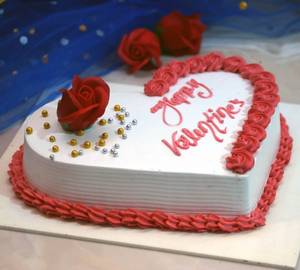 Valentine Butterscotch Heart Cake