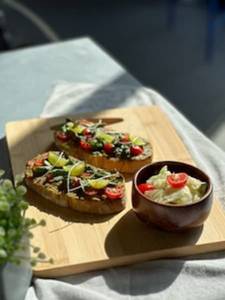 Coriander Lime And Avocado Open Toast