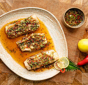 Steamed Fish Thai Style