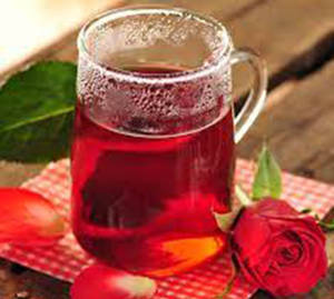 Rose iced tea