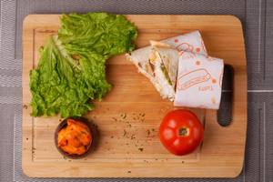 Veg pizza wrap