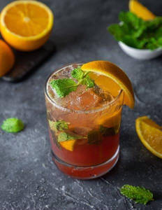 Virgin Orange Cranberry Mojito