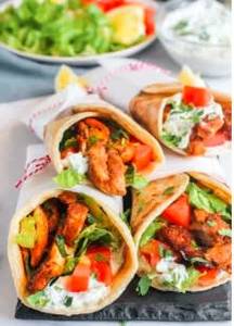 Chicken Mexican Charcoal Shawarma Roll