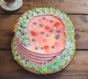 Eggless Blueberry Cake 500Gm                                              