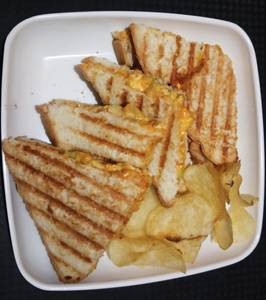 Paneer Tikki Mayo Sandwich With Chips