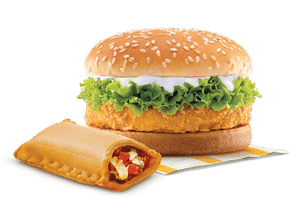 McChicken Burger + Veg Pizza McPuff