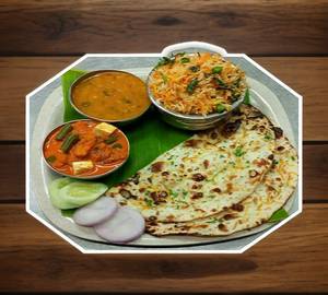 Butter Kulcha + Veg Pulav