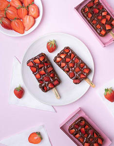 Double Chocolate Strawberry Waffle