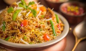 Veg Biryani with Raita
