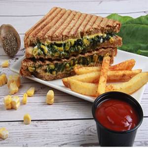 Spinach & Corn Cheese Sandwich