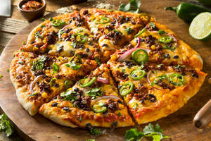 Maxican green pizza