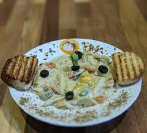 Pan Toasted Penne "Alfredo"