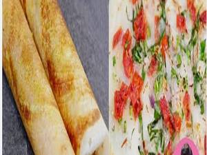 Masala Dosa + Onion Uttapam