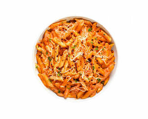 Penne Pasta Chicken Red Sauce[online]