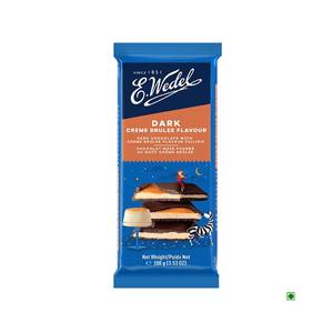 Wedel Dark Chocolate With eme Brulee Filling Bar 100G
