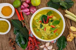 THAI GREEN Paneer  CURRY