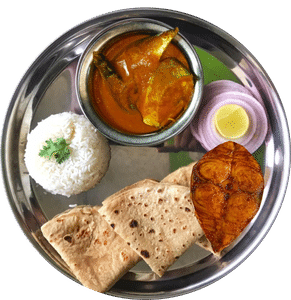 Premium fish thali