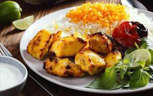Chicken Jujeh Kebab With Rice