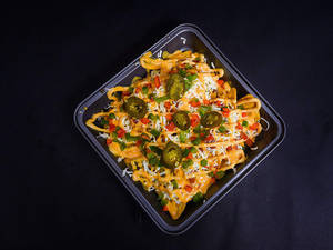 Chicken Loaded Cheese Nachos