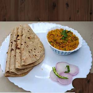 Egg Bhurji  (2 Egg) With 5 Roti