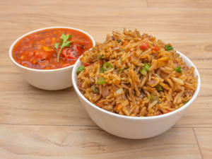 Fried Rice With Manchurian