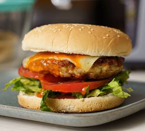 Smoked Cheese Chicken Burger