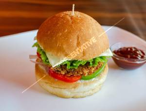 Roasted Barbeque Chicken Burger 